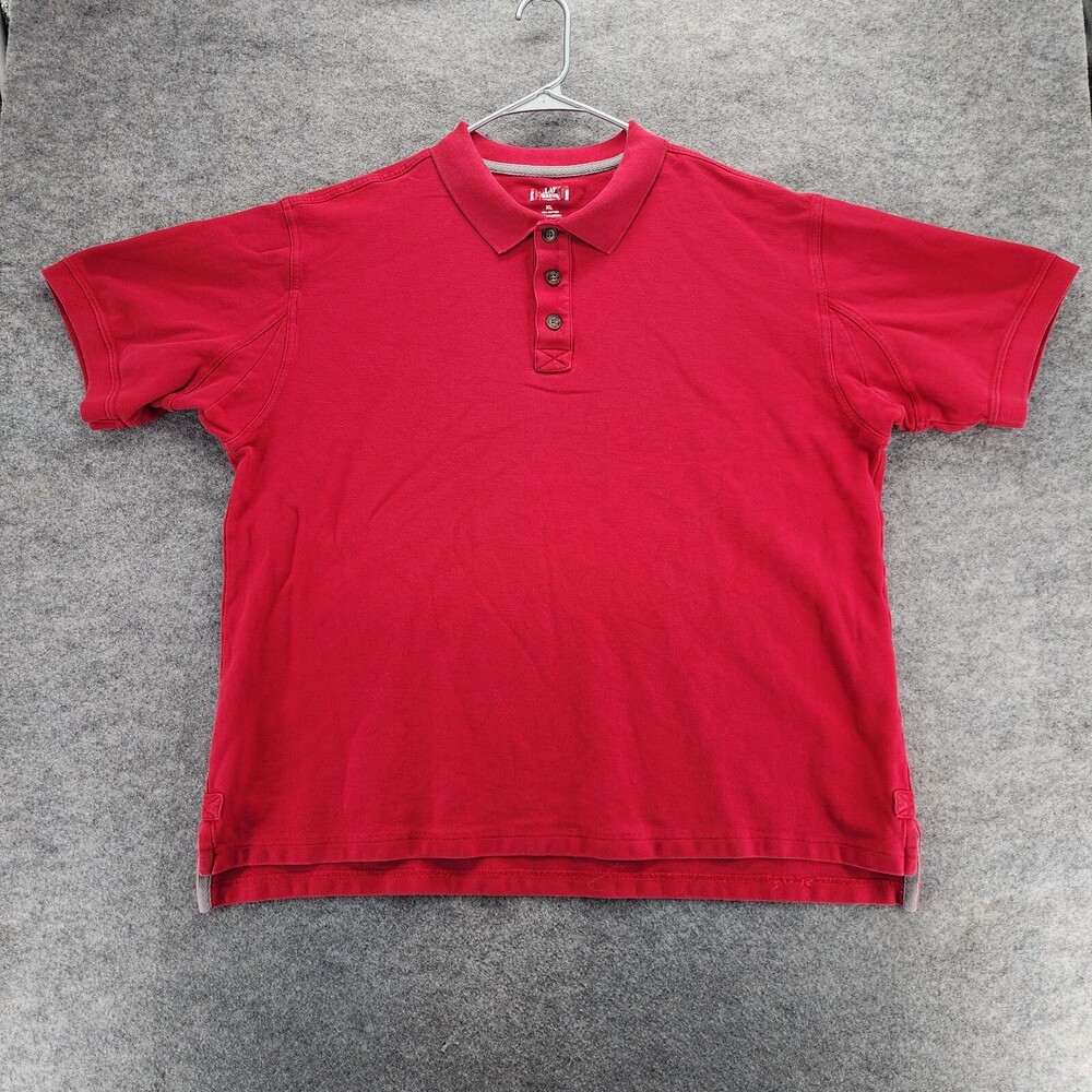Duluth Trading Polo Shirt Mens Extra Large Short Sleeve Red